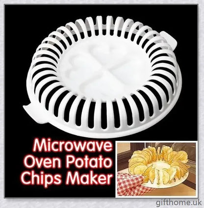 Microwave Potato Chip Maker - The Ultimate Home Baking Tool for Easy, Low Mess, Homemade, Fat-Free Chips