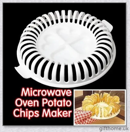 Microwave Potato Chip Maker - The Ultimate Home Baking Tool for Easy, Low Mess, Homemade, Fat-Free Chips
