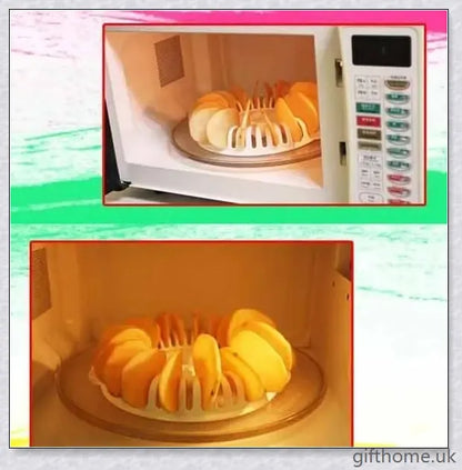 Microwave Potato Chip Maker - The Ultimate Home Baking Tool for Easy, Low Mess, Homemade, Fat-Free Chips