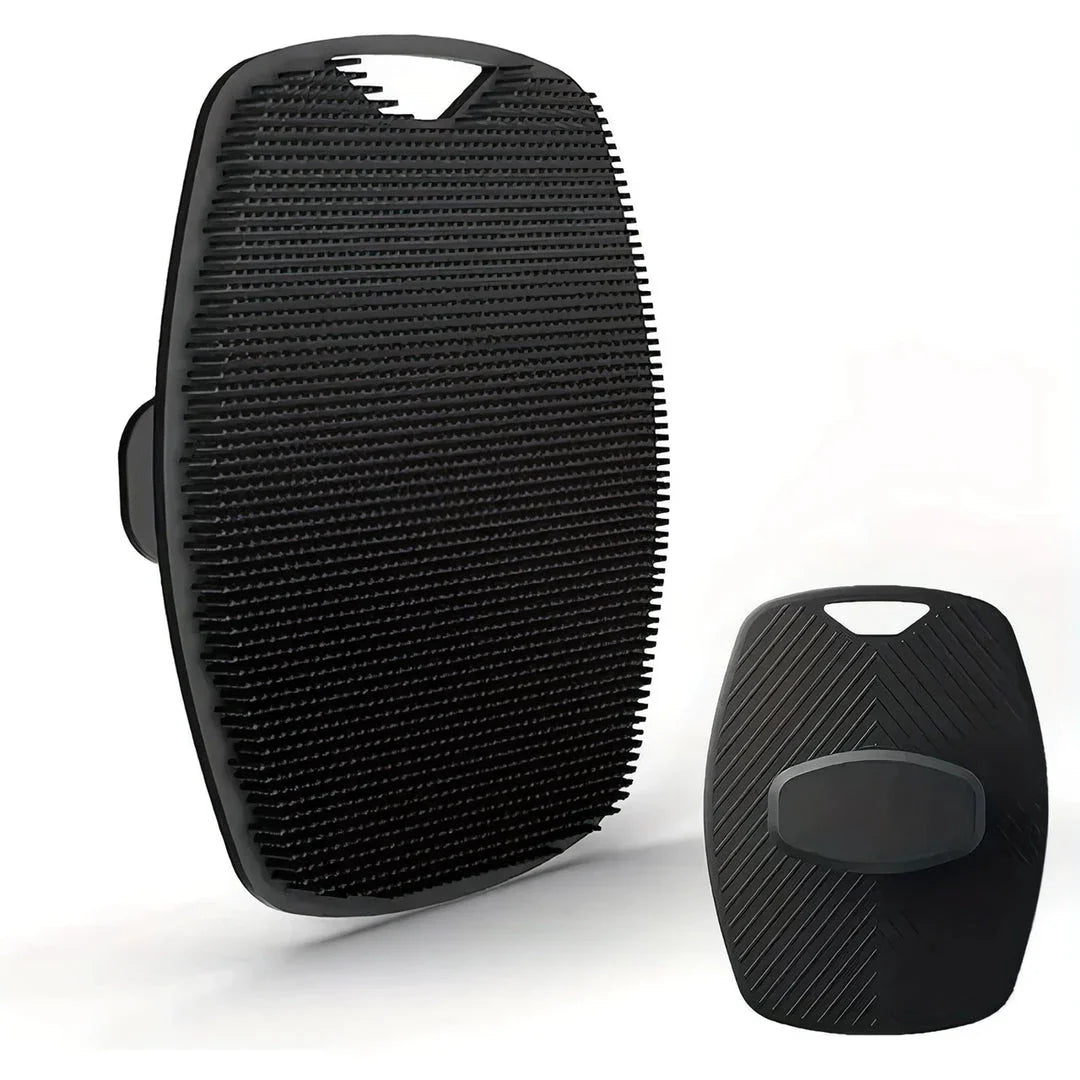 Premium silicone exfoliating body scrubber with soft bristles for gentle cleansing and massage