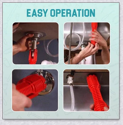 The Plumber's Sink Wrench, a high-quality plumbing tool designed to easily reach and turn hard-to-access nuts and bolts in tight spaces.