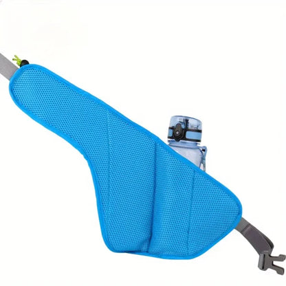 Running Water Bottle Waist Pack with adjustable strap, water bottle holder, and reflective safety features