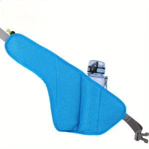 Running Water Bottle Waist Pack with adjustable strap, water bottle holder, and reflective safety features