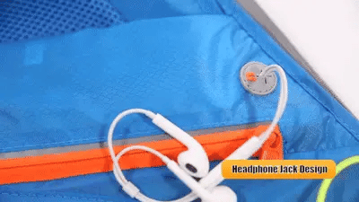 Running Water Bottle Waist Pack with adjustable strap, water bottle holder, and reflective safety features