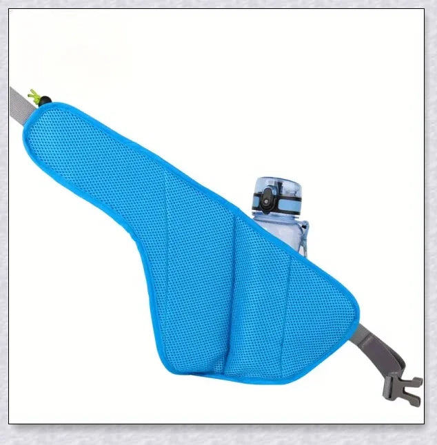 Running Water Bottle Waist Pack with adjustable strap, water bottle holder, and reflective safety features