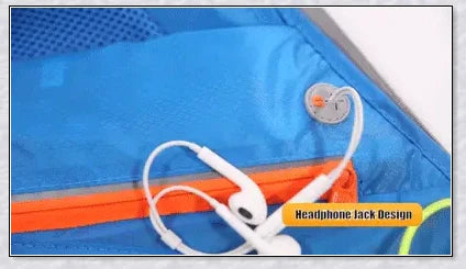Running Water Bottle Waist Pack with adjustable strap, water bottle holder, and reflective safety features