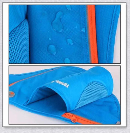 Running Water Bottle Waist Pack with adjustable strap, water bottle holder, and reflective safety features