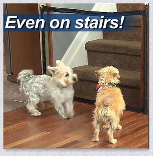 Indoor Retractable Dog Gate Mesh - Adjustable and Durable Gate Protecting Home Safety