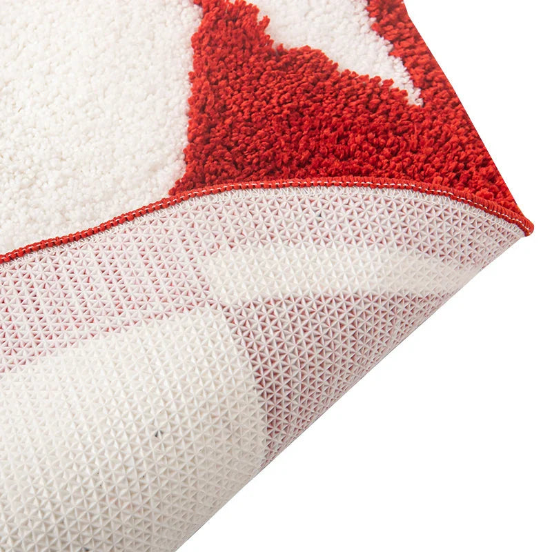 Billiards 8 Ball Tufted Area Rug with a striking black 8 ball design surrounded by a bold red circle