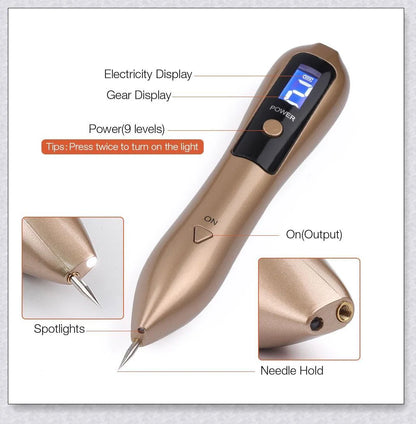 Skin Tag and Mole Remover - Innovative nano-needle technology for safe, effective blemish removal