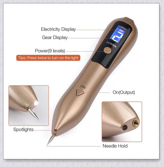 Skin Tag and Mole Remover - Innovative nano-needle technology for safe, effective blemish removal
