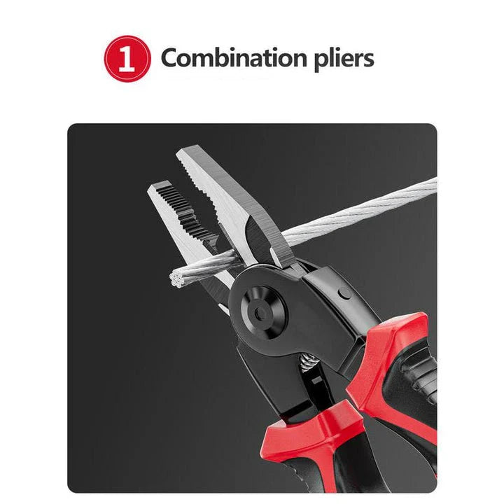 5-in-1 Electrician's Multifunctional Tool Kit with interchangeable heads and durable steel construction