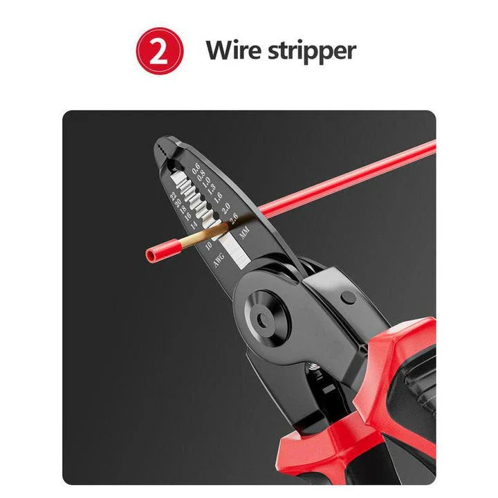 5-in-1 Electrician's Multifunctional Tool Kit with interchangeable heads and durable steel construction