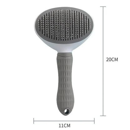 A multi-purpose pet grooming brush designed for dogs, cats, and other furry pets with premium materials and massage features.
