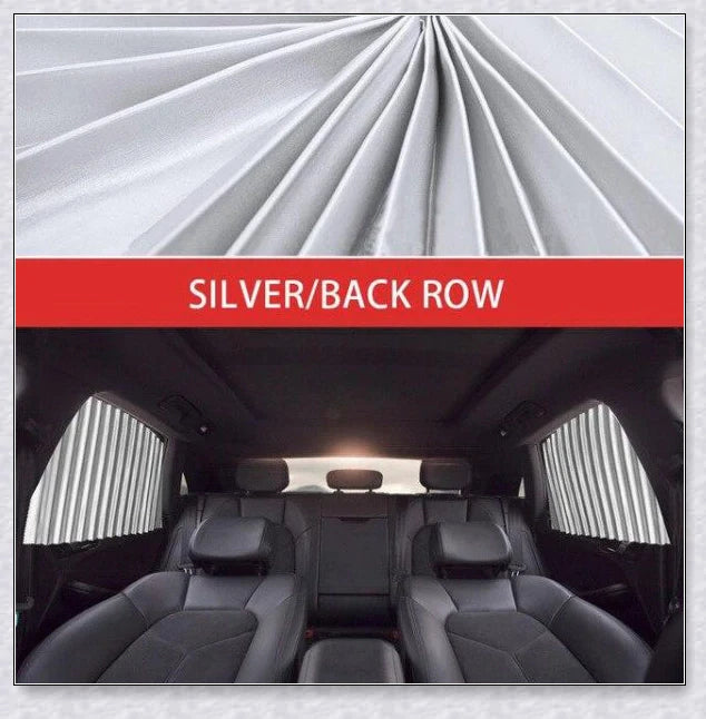 Slidenshade - Universal Magnetic Car Window Sunshade with Sliding Curtain Design for UV Protection and Privacy