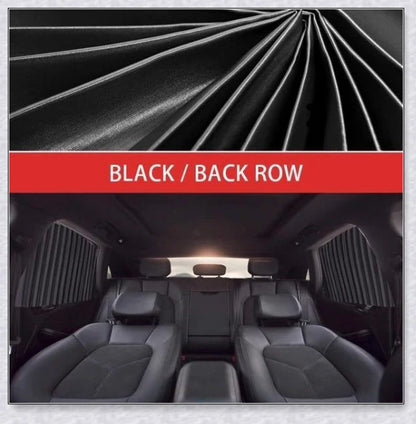 Slidenshade - Universal Magnetic Car Window Sunshade with Sliding Curtain Design for UV Protection and Privacy