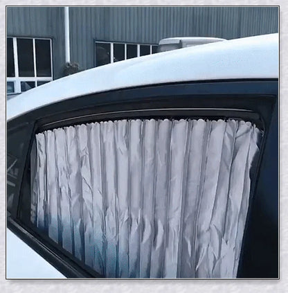 Slidenshade - Universal Magnetic Car Window Sunshade with Sliding Curtain Design for UV Protection and Privacy