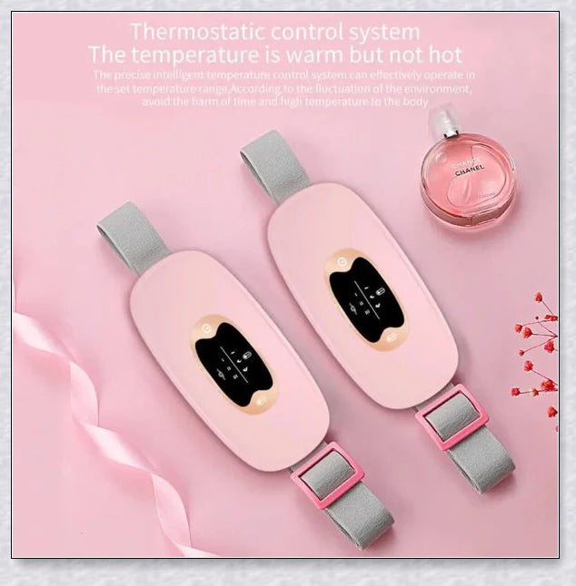 Relieve Menstrual Pain Abdominal Heating Massage Warm - Portable, USB-rechargeable device with adjustable heating and vibration settings