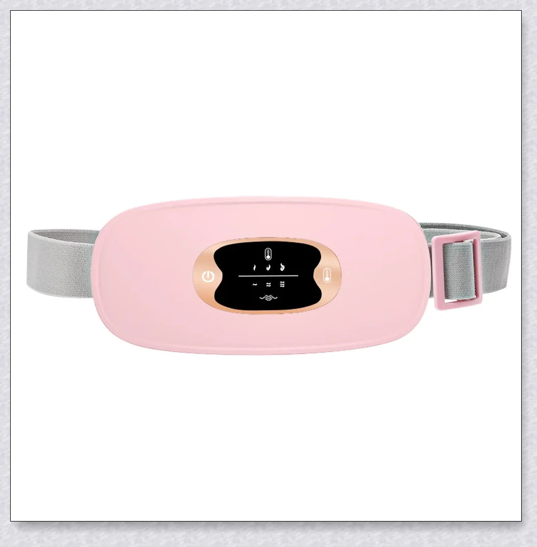 Relieve Menstrual Pain Abdominal Heating Massage Warm - Portable, USB-rechargeable device with adjustable heating and vibration settings
