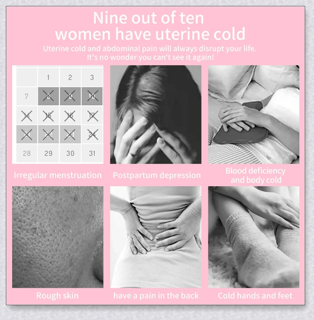 Relieve Menstrual Pain Abdominal Heating Massage Warm - Portable, USB-rechargeable device with adjustable heating and vibration settings