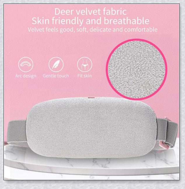 Relieve Menstrual Pain Abdominal Heating Massage Warm - Portable, USB-rechargeable device with adjustable heating and vibration settings