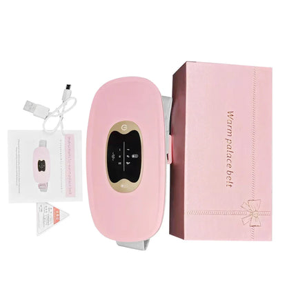 Relieve Menstrual Pain Abdominal Heating Massage Warm - Portable, USB-rechargeable device with adjustable heating and vibration settings