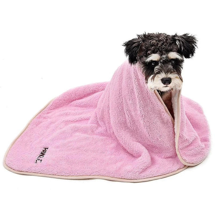 Exquisite large size dog towel made of premium cotton in various colours, perfect for drying and pampering your furry friend