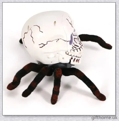 Arachnoskull Remote Control Halloween Skull Tarantula - Realistic Crawling Spooky Decoration