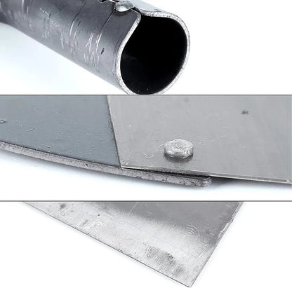 Multifunctional heavy-duty garden cleaning shovel made from manganese steel with a flat head design for efficient scraping and lifting