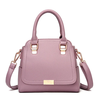 A stylish one-shoulder handbag in a range of vibrant colours, featuring a premium leather construction and trendy litchi pattern accent.