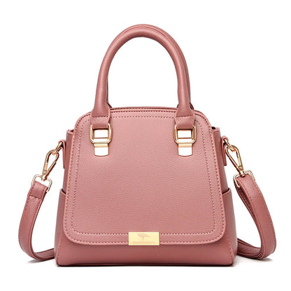 A stylish one-shoulder handbag in a range of vibrant colours, featuring a premium leather construction and trendy litchi pattern accent.