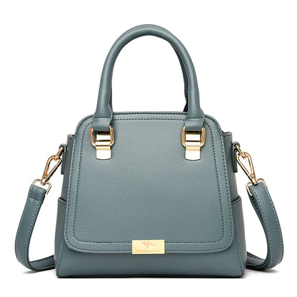 A stylish one-shoulder handbag in a range of vibrant colours, featuring a premium leather construction and trendy litchi pattern accent.