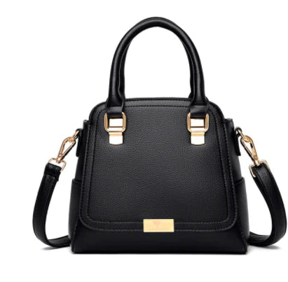 A stylish one-shoulder handbag in a range of vibrant colours, featuring a premium leather construction and trendy litchi pattern accent.