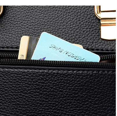 A stylish one-shoulder handbag in a range of vibrant colours, featuring a premium leather construction and trendy litchi pattern accent.
