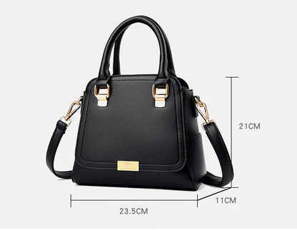 A stylish one-shoulder handbag in a range of vibrant colours, featuring a premium leather construction and trendy litchi pattern accent.