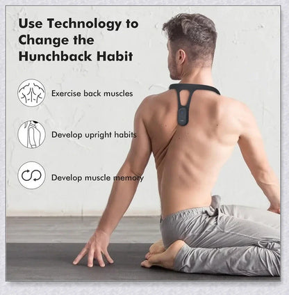 Posture Corrector Smart Device Invisible Mini - Discreet posture support device with Bluetooth connectivity and customizable features