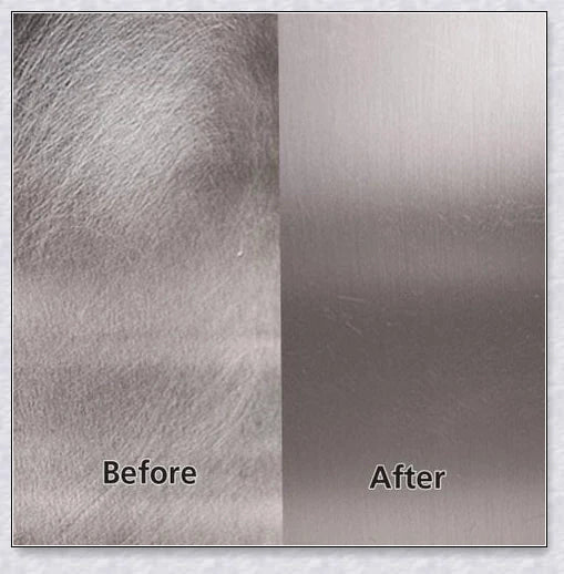 Stainless Steel Scratch Eraser - Restore uncoated stainless steel with this award-winning metal polish