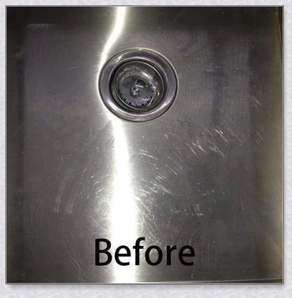 Stainless Steel Scratch Eraser - Restore uncoated stainless steel with this award-winning metal polish