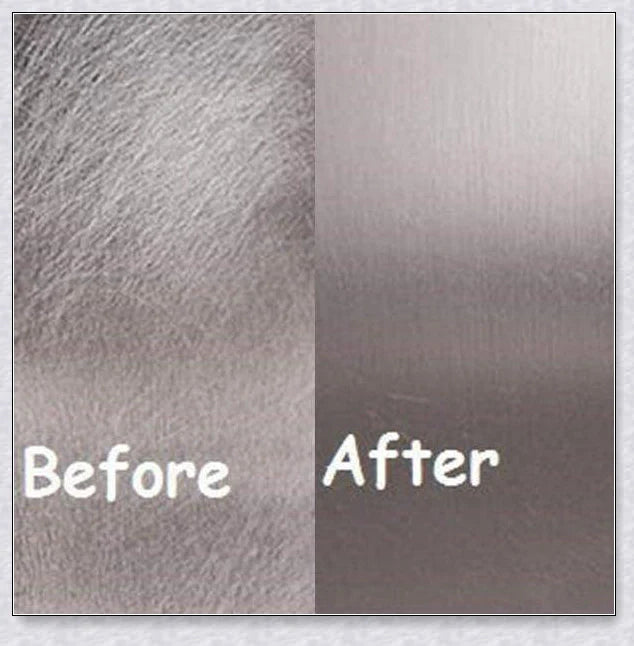 Stainless Steel Scratch Eraser - Restore uncoated stainless steel with this award-winning metal polish