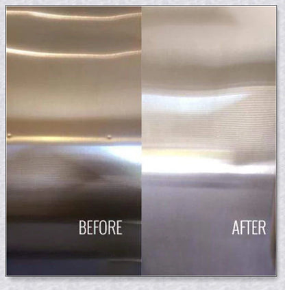 Stainless Steel Scratch Eraser - Restore uncoated stainless steel with this award-winning metal polish