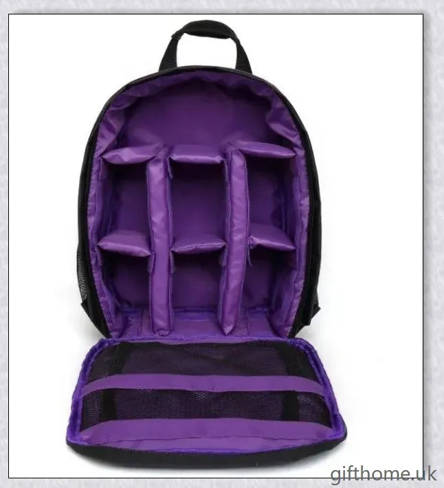 Premium backpack camera bag in classic British colours, designed to protect your photography equipment while exploring the UK.
