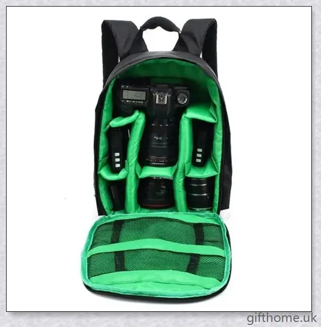 Premium backpack camera bag in classic British colours, designed to protect your photography equipment while exploring the UK.