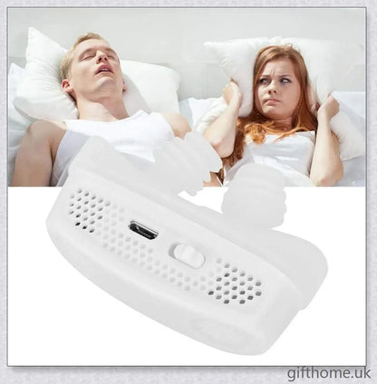 Closeup of the Electric Anti Snore Device, a portable and comfortable solution to stop snoring.