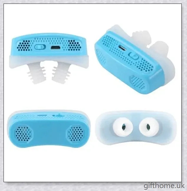 Closeup of the Electric Anti Snore Device, a portable and comfortable solution to stop snoring.