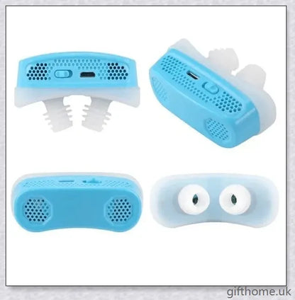 Closeup of the Electric Anti Snore Device, a portable and comfortable solution to stop snoring.