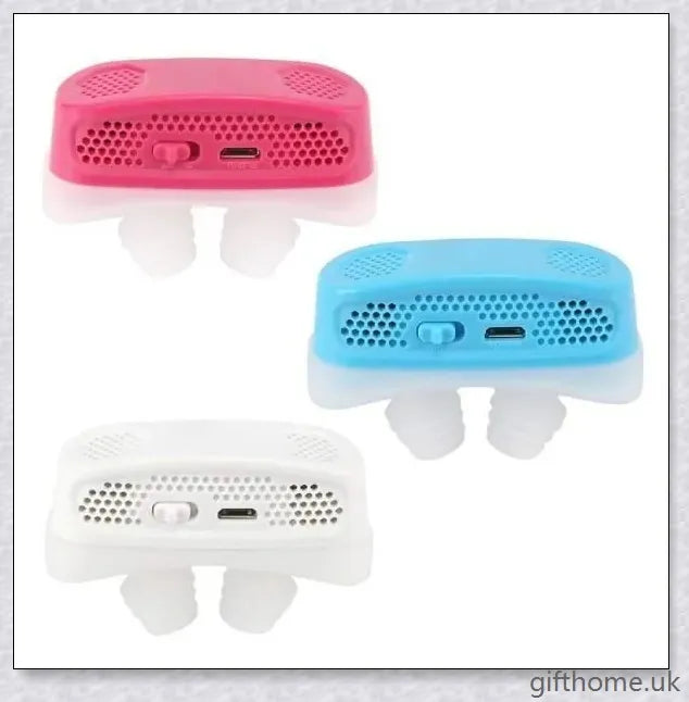 Closeup of the Electric Anti Snore Device, a portable and comfortable solution to stop snoring.