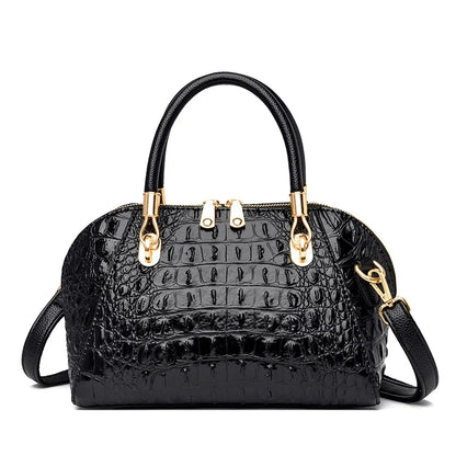 Stylish leather one-shoulder messenger handbag in various colours, featuring a spacious interior and durable construction