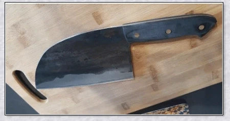 Serbian Almazan Chef Knife - Handmade Cooking Knife with High Carbon Steel Blade for Exceptional Durability and Performance