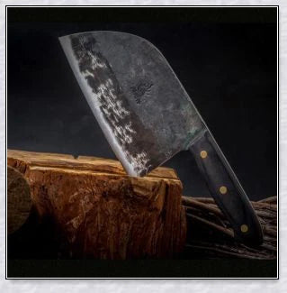 Serbian Almazan Chef Knife - Handmade Cooking Knife with High Carbon Steel Blade for Exceptional Durability and Performance