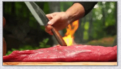 Serbian Almazan Chef Knife - Handmade Cooking Knife with High Carbon Steel Blade for Exceptional Durability and Performance